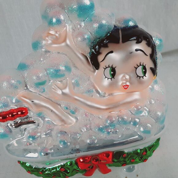 Betty Boop 1998 Polonaise Kurt Adler Collectible Blown Glass Christmas Ornament - Picture 15 of 16